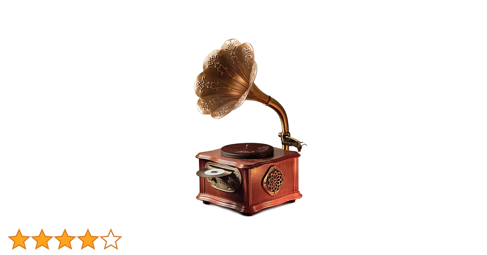 Amazon.co.jp: レトロBluetoothスピーカー、ポータブルミニ蓄音機